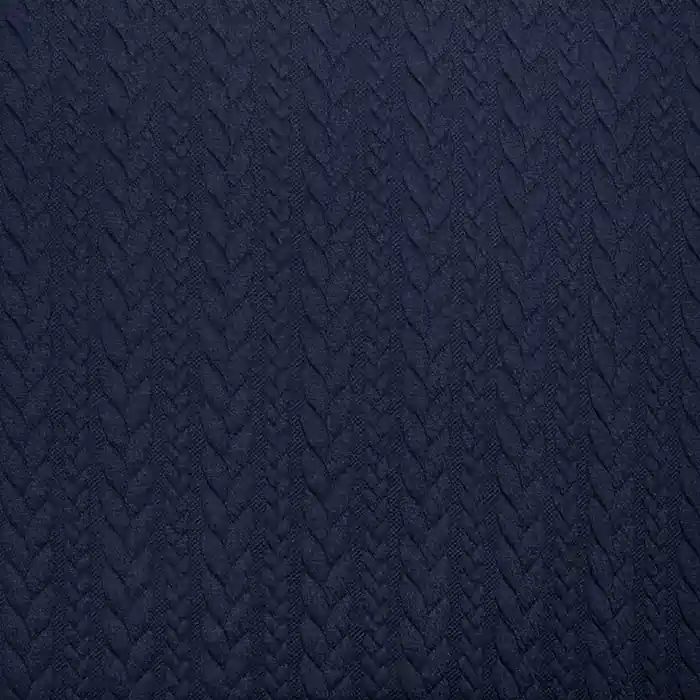 Knallerangebot Wirkware, Zopfmuster, 17331-601, blau