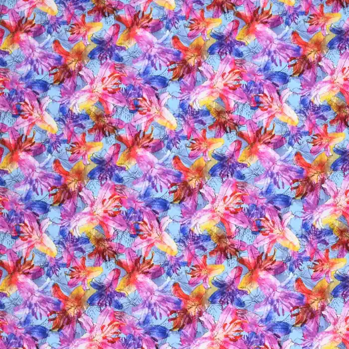 Wochenendangebot Jersey, Baumwolle, digital, floral, 28213-25