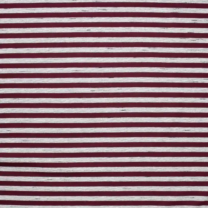 Schnäppchen Jersey, Baumwolle, Streifen, 28022-14, bordeaux-grau