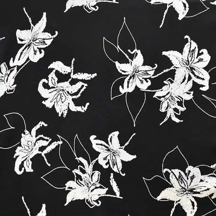 Satin, Viskose, floral, 27998-17 Preisreduziert