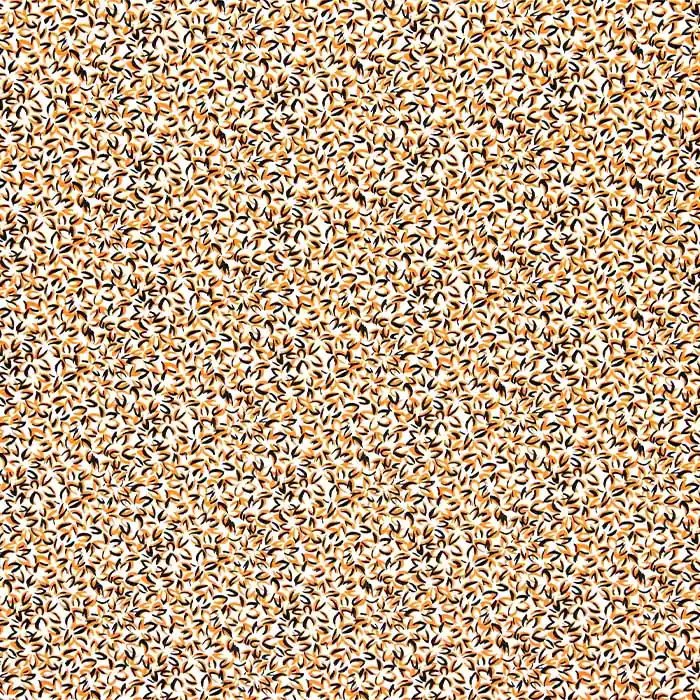 Nur Für Kurze Zeit Jersey, Viskose, Filament, floral, 22686-103, orange