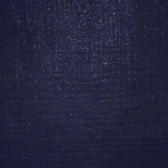 Geld-Zurück-Garantie Musselin, doppelt, Glitter, 25276-005, dunkelblau