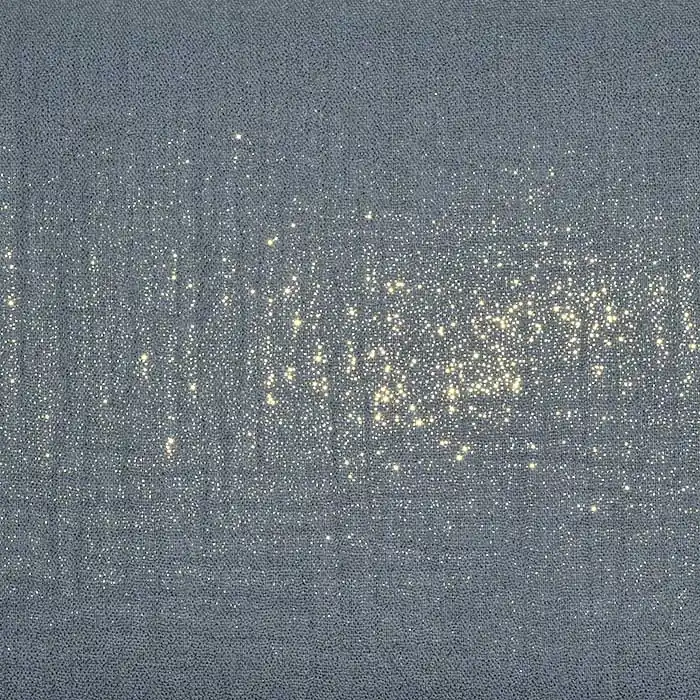 Musselin, doppelt, Glitter, 25276-046, blau Direktkauf