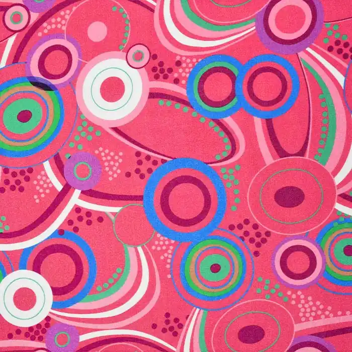 Gewebe, Viskose, Kreise, 26834-13, rosa Jetzt Kaufen