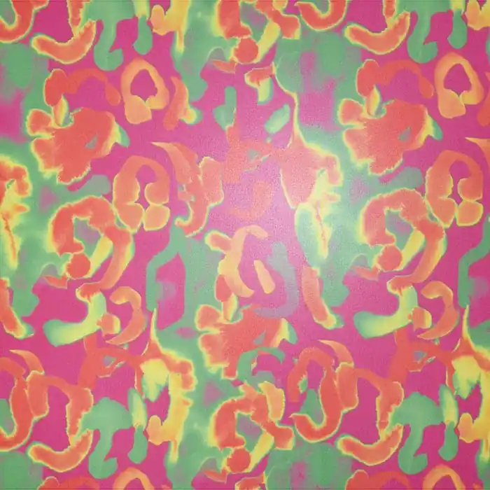 Chiffon, Polyester, abstrakt, 26838-16, neon rosa Garantierte Lieferung