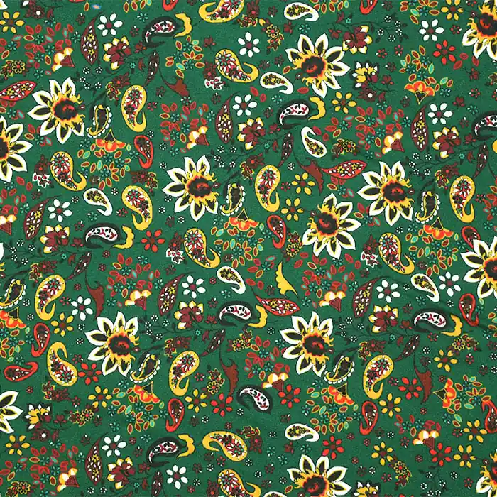 Satin, Polyester, floral, 26218-002, grün Jetzt Zugreifen