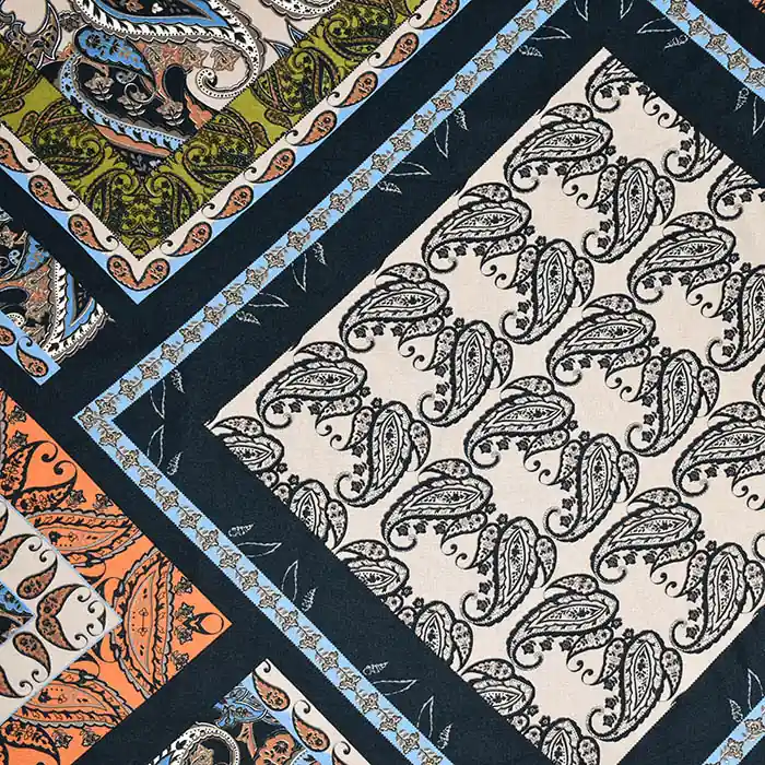 Gewebe, Viskose, Ornament, 25835-39 Original