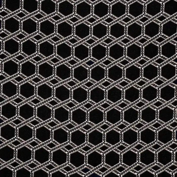 Gewebe, Viskose, geometrisch, 25835-11, schwarz Saisonangebot