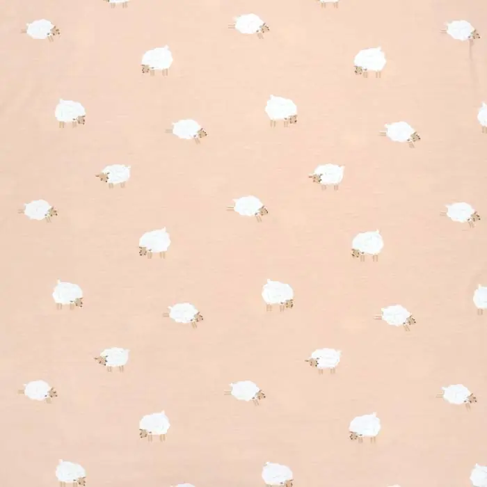 Jersey, Baumwolle, Tiere, 27956-111, aprikose Sichere Zahlung