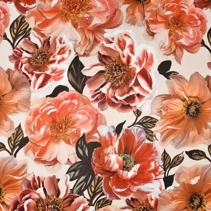 Highlight Seide, Satin, floral, 25006-18