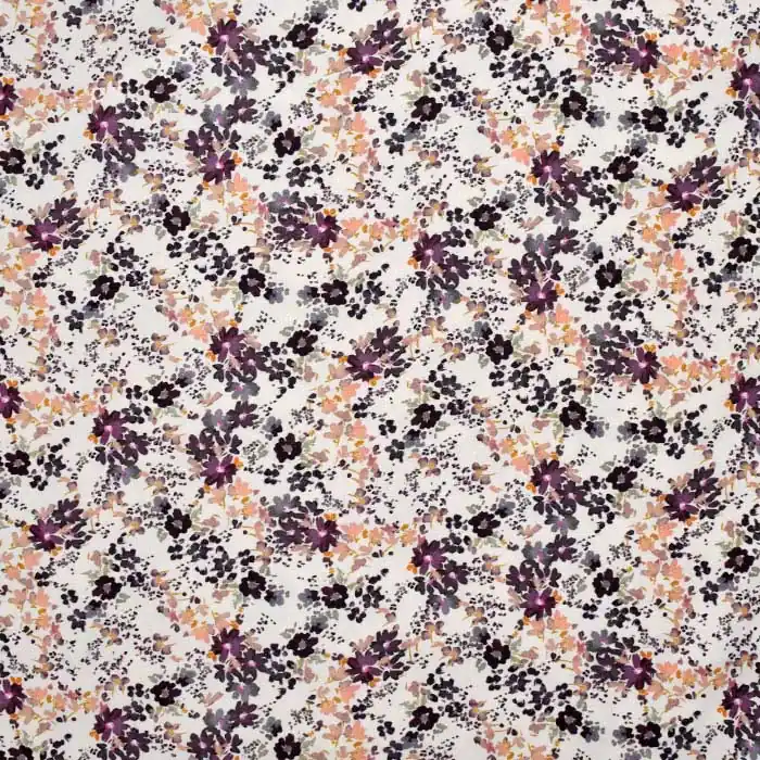 Echt Gewebe, Viskose, Elastan, digital, floral, 27701-002
