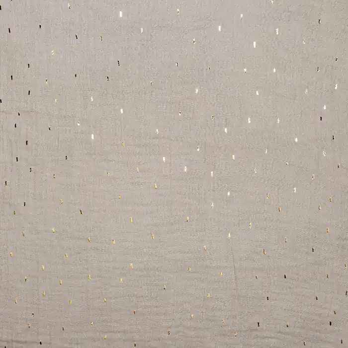 Musselin, doppelt, Punkte, 27711-019, beige Billig