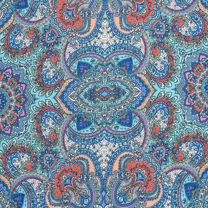 Heute Kaufen Jersey, Georgette, 28098-21, oriental