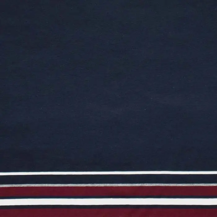 Meistverkauft Jersey, Baumwolle, Streifen, 28022-10, blau-rot