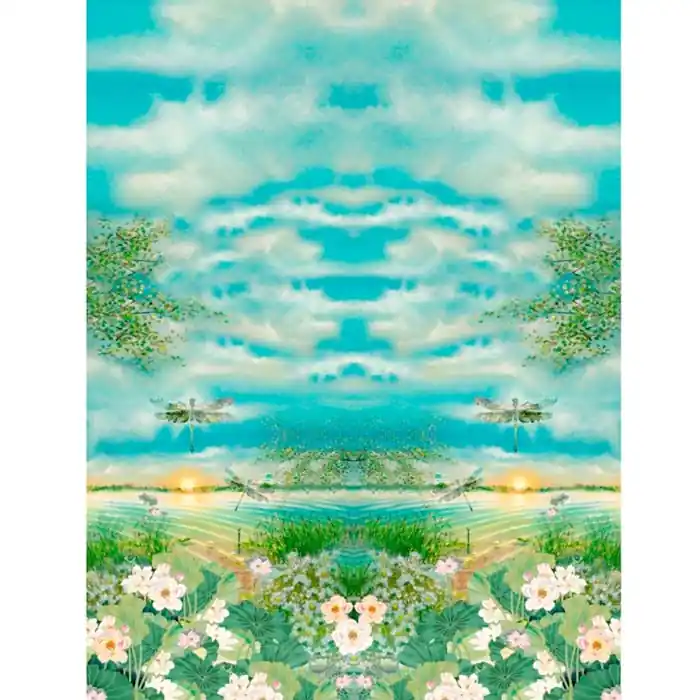 Jersey, Baumwolle, dgital, Natur, 28105 Bestpreis