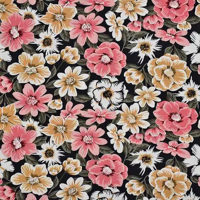 Im Trend Gewebe, Viskose, Elastan, digital, floral, 27900-001