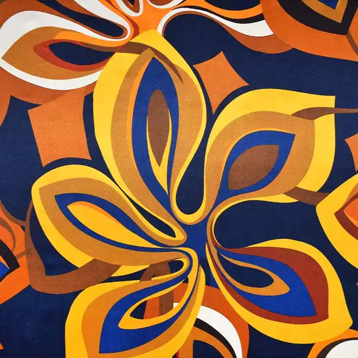 Heute Kaufen Seide, Satin, floral, 25006-43