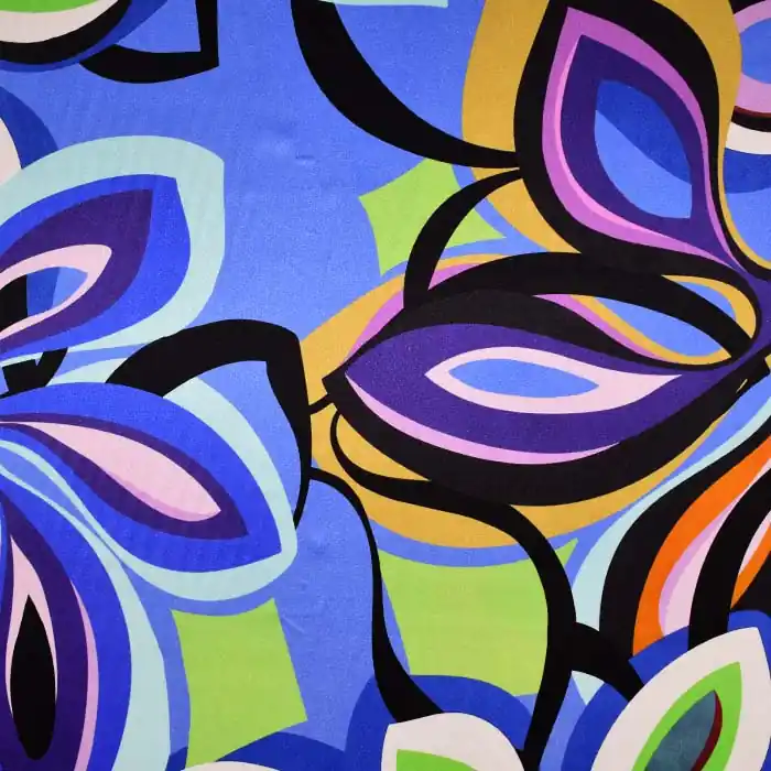 Seide, Satin, floral, 25006-44 Garantierte Lieferung