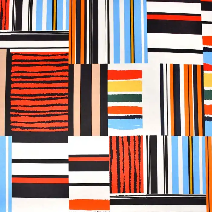 Seide, Satin, geometrisch, 25006-6 Markenware