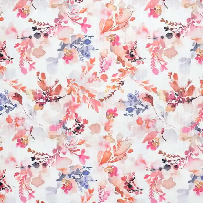 Markenware Rippenware, digital, floral, 26783-001, sahne