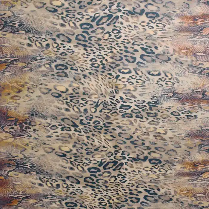 Gewebe für Mäntel, tierisch, 27628-07, braun-orange Sonderangebot