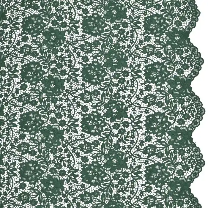 Spitze, floral, 27566-245, grün Bestpreis