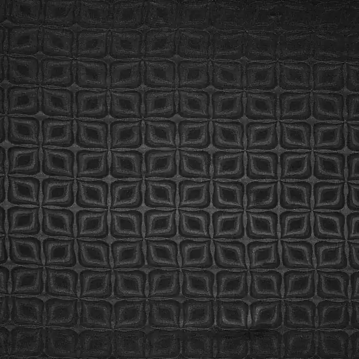 Zertifiziert Seide, Satin, geometrisch, 27575-1001, schwarz