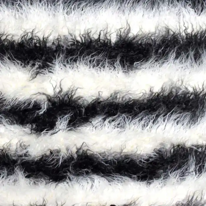 Kunstpelz, langhaar, Streifen, 26190-01 Kostenloser Versand