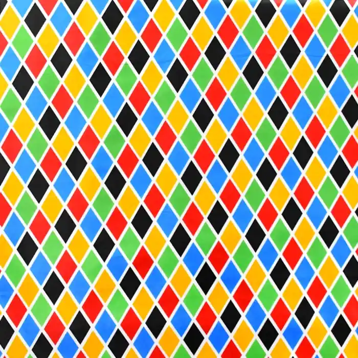 Satin, Polyester, Karo, 27504-02 Weltweiter Versand