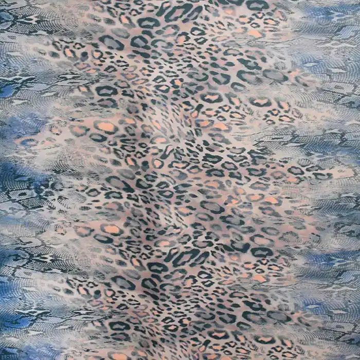 Gewebe für Mäntel, tierisch, 27628-21, braun-blau Original