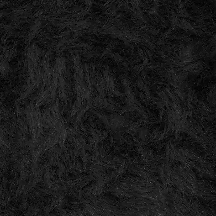 Kunstpelz, langhaar, 27442-16, schwarz Neue Ware