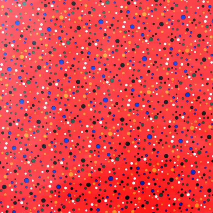 Premium Satin, Polyester, Punkte, 27504-07, rot