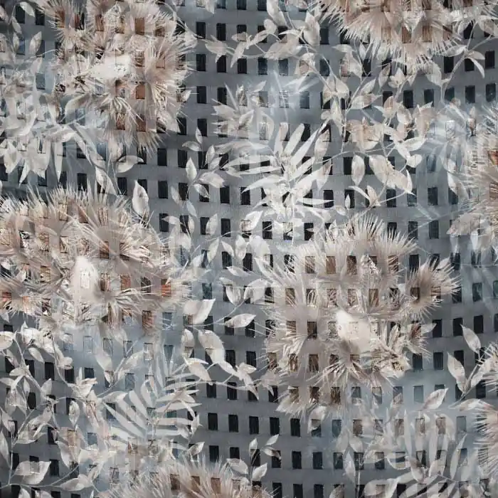 Chiffon, Polyester, floral, 27381 Must-Have