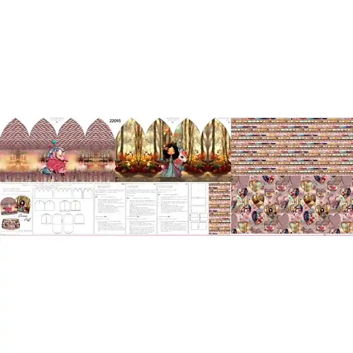 Direkt Vom Hersteller Sweatshirtstoff, digital, Mütze und Schal, 27465