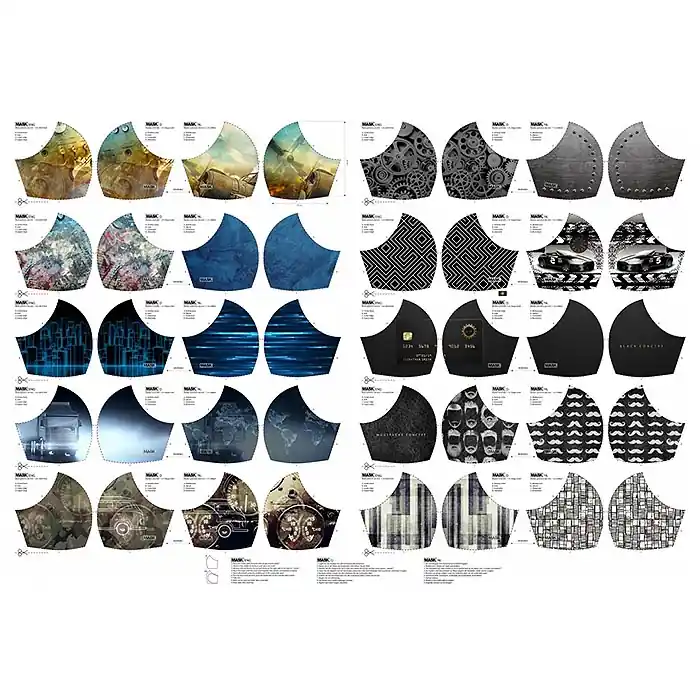 Premium Baumwolle, Popeline, Schutzmasken, 23718