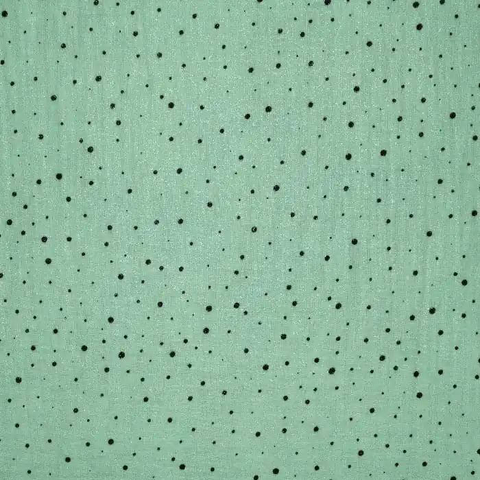 Schnäppchen Musselin, doppelt, Punkte, 27238-210, mint