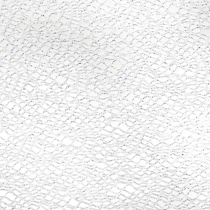 Spitze, elastisch, 26763-790, weiß-silbern Weltweiter Versand