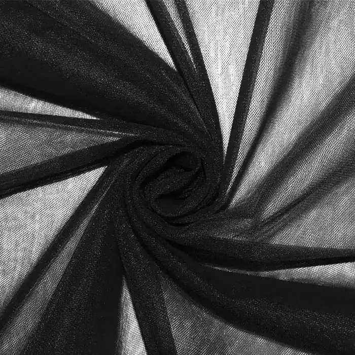 Original Tüll, weich, 280 cm, 13073-19, schwarz