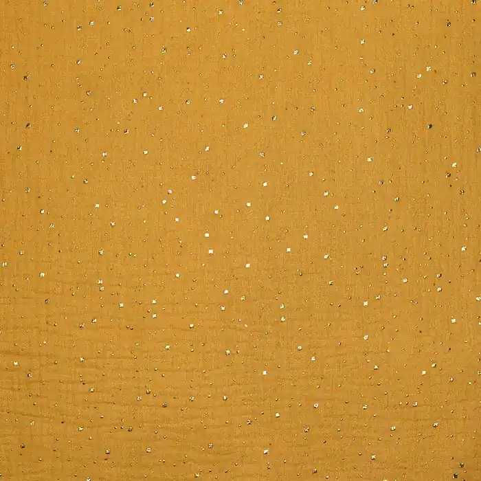 Zertifiziert Musselin, doppelt, Punkte, 26624-840, gelb