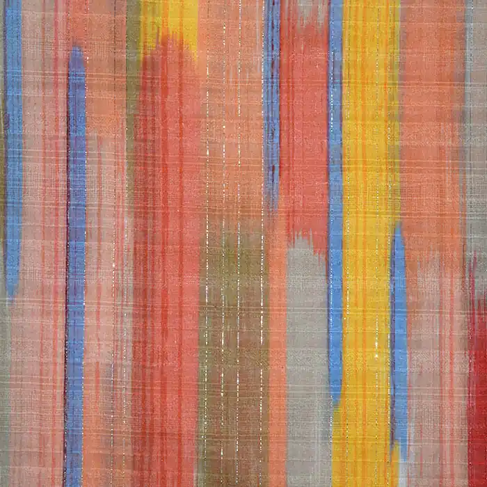 Baumwolle, dünn, zerknittert, abstrakt, 25833-23, orange-gelb Nur Heute