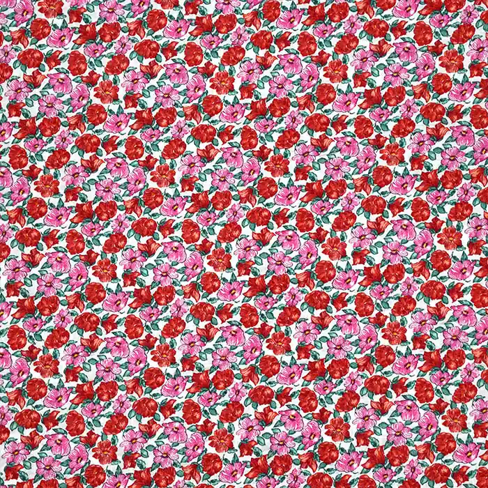 Jetzt Kaufen Baumwolle, dünn, zerknittert, floral, 25833-17