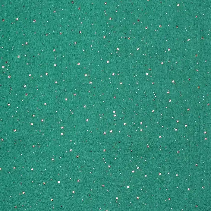 Bestpreis Musselin, doppelt, Punkte, 26624-260, grün