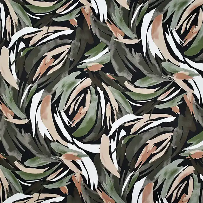 Satin, Baumwolle, abstrakt, 26728-270, grün-braun Top-Preis