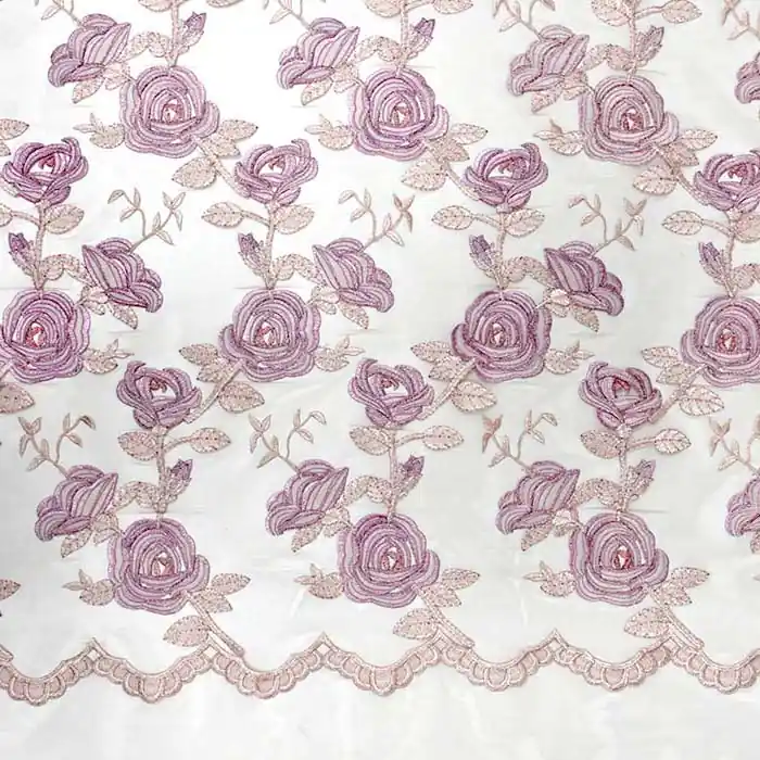 Preisreduziert Spitze, dehnbar, floral, 26499-688, rosa