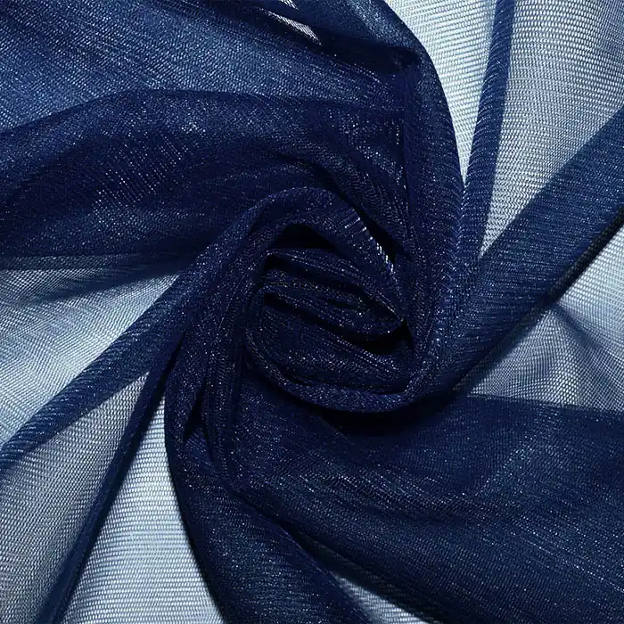 Tüll, weich, glänzend, 26490-13, dunkelblau Rabatt