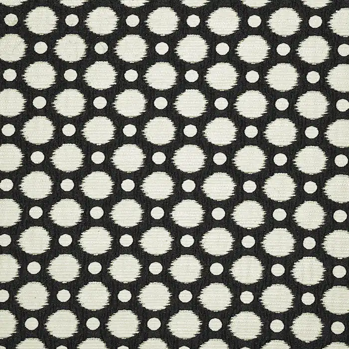 Wochenendangebot Jacquard, beidseitig, Kreise, 25857-1001, schwarz