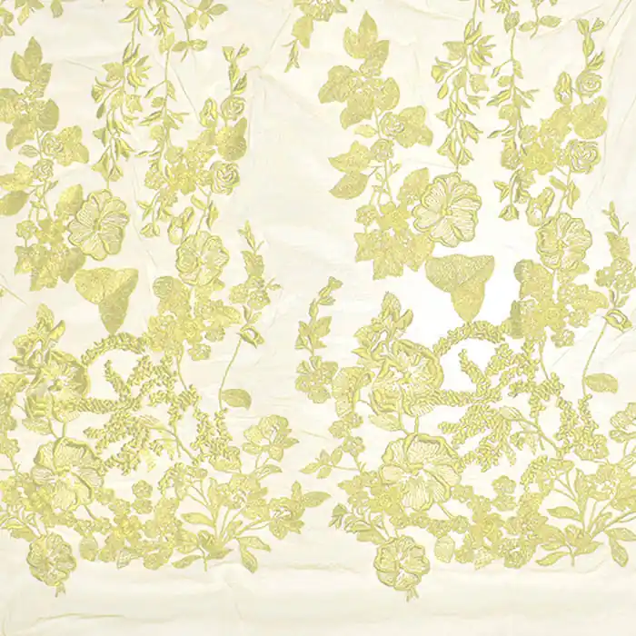 Angebot Spitze, dehnbar, floral, 21995-2009, gelb