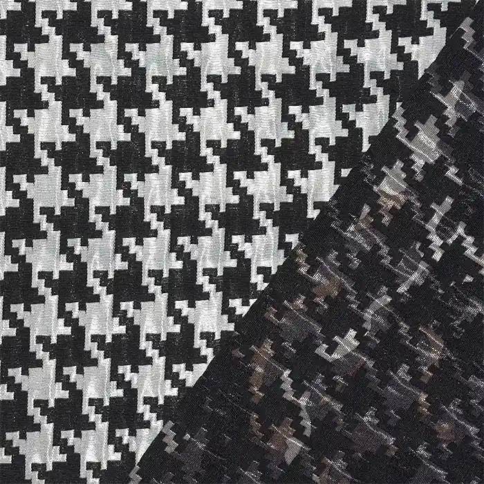 Handgefertigt Jacquard, beidseitig, Pepita, 26179-01