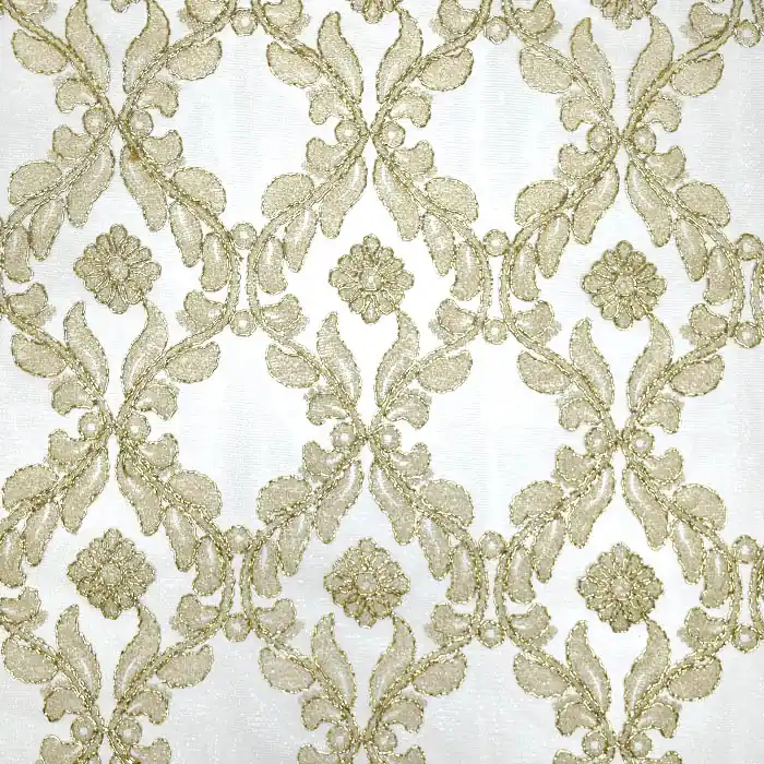 Spitze, dehnbar, floral, 26197-230, golden Original