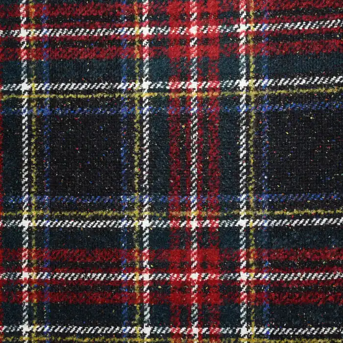 Ausverkauf Wolle für Mäntel, Karo, 26143-02, rot-blau